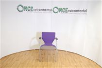 Orange BoxOrange Box X10 conference chair in purple and grey fabric seat and purple back 